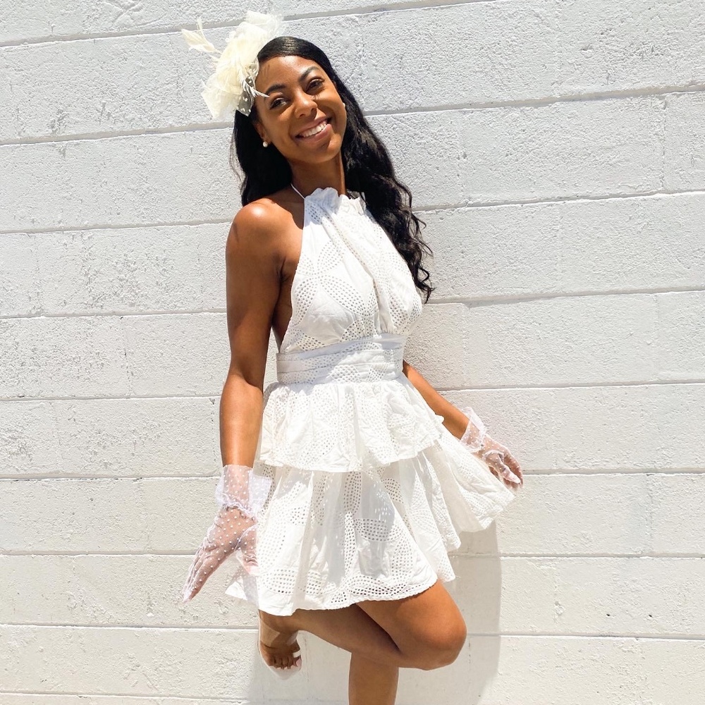Lily’s Kloset Mon Cherie Halter Mini Dress